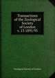 Transactions of the Zoological Society of London. v. 13 1891/95, Zoological Society of London 