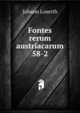 Fontes rerum austriacarum 58-2, Johann Loserth 