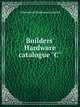 Builders' Hardware catalogue "C", Aikenhead Hardware Limited 