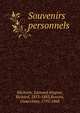 Souvenirs personnels, Michotte, Edmond,Wagner, Richard, 1813-1883,Rossini, Gioacchino, 1792-1868 