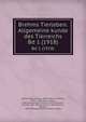 Brehms Tierleben. Allgemeine kunde des Tierreichs. Bd 1 (1918), Brehm, Alfred Edmund, 1829-1884,Zur Strassen, Otto L., 1869-,Heck, Ludwig, 1860-,Hempelmann, Friedrich, 1878-,Heymons, Richard, 1867-,Werner, Franz, b. 1867,Marshall, William, 1845-,Bibliographisches Institut Leipzig 