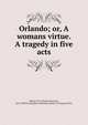 Orlando; or, A womans virtue. A tragedy in five acts, Moore, H. N. (Horatio Newton), 1814-1859,YA Pamphlet Collection (Library of Congress) DLC 