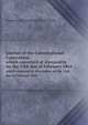 Journal of the Constitutional Convention. which convened at Alexandria on the 13th day of February 1864, Virginia. Constitutional Convention 