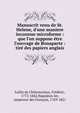 Manuscrit venu de St. Helene, d'une maniere inconnue microforme : que l'on suppose ?tre l'ouvrage de Bonaparte : tir? des papiers anglais, Lullin de Ch?teauvieux, Fr?d?ric, 1772-1842,Napol?on Ier, empereur des Fran?ais, 1769-1821 