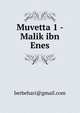 Muvetta 1 - Malik ibn Enes, berbehari@gmail.com 