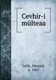 Cevhir-i multeaa, Lebb, Memed, d. 1867 