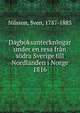Dagboksanteckningar under en resa fran sodra Sverige till Nordlanden i Norge 1816, Nilsson, Sven, 1787-1883 