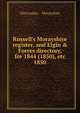 Russell's Morayshire register, and Elgin & Forres directory, for 1844 (1850), etc, Directories. - Morayshire 
