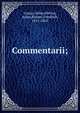 Commentarii;, Caesar Gaius Julius 