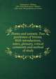 Poems and sonnets. Two gentlemen of Verona. With introductions, notes, glossary, critical comments and method of study, Shakespeare, William, 1564-1616,Shakespeare, William, 1564-1616. Two gentlemen of Verona 