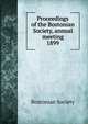 Proceedings of the Bostonian Society, annual meeting. 1899, Bostonian Society 