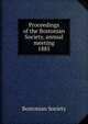 Proceedings of the Bostonian Society, annual meeting. 1885, Bostonian Society 