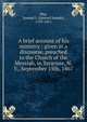 A brief account of his ministry : given in a discourse, preached to the Church of the Messiah, in Syracuse, N.Y., September 15th, 1867, May, Samuel J. (Samuel Joseph), 1797-1871 