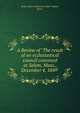 A Review of "The result of an ecclesiastical council convened at Salem, Mass., December 4, 1849", Essex South Conference (1849 : Salem, Mass.) 