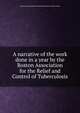 A narrative of the work done in a year by the Boston Association for the Relief and Control of Tuberculosis, Boston Association for the Relief and Control of Tuberculosis 