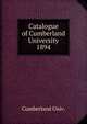 Catalogue of Cumberland University. 1894, Cumberland Univ. 