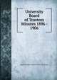 University Board of Trustees Minutes 1896 - 1906, North Georgia College &amp; State University 