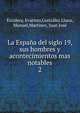 La Espaa del siglo 19, sus hombres y acontecimientos mas notables. 2, Escalera, Evaristo,Gonz?lez Llana, Manuel,Martinez, Juan Jos? 