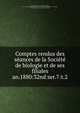 Comptes rendus des sances de la Socit de biologie et de ses filiales. an.1880:32nd:ser.7:t.2, Soci?t? de biologie, Paris,Soci?t? de biologie, Paris. Comptes rendus hebdomadaires des s?ances et m?moires,Soci?t? de biologie, Paris. Comptes rendus des s?ances et m?moires 