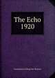 The Echo. 1920, Greensboro College for Women 