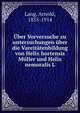 Uber Vorversuche zu untersuchungen uber die Vareitatenbildung von Helix hortensis Muller und Helix nemoralis L., Lang, Arnold, 1855-1914 