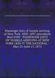 Passenger lists of vessels arriving at New York, 1820-1897 microform. Reel 0390 - PASSENGER LISTS OF VESSELS ARRIVING AT NEW YORK 1820-97 THE NATIONAL - May 25-June 17, 1874, United States. Bureau of Customs,United States. National Archives and Records Service 