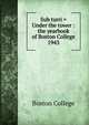 Sub turri = Under the tower : the yearbook of Boston College. 1943, Boston College 