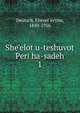 She'elot u-teshuvot Peri ha-sadeh, Deutsch, Eliezer ayyim, 1850-1916 