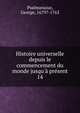 Histoire universelle depuis le commencement du monde jusqu'? pr?sent, Psalmanazar, George, 1679?-1763 