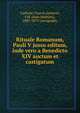 Rituale Romanum, Pauli V jussu editum, inde vero a Benedicto XIV auctum et castigatum, Catholic Church,Soulerin, J.M. (Jean Mathieu), 1807-1879 (autograph) 