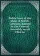 Public laws of the State of North-Carolina, passed by the General Assembly serial. 1865/66, North Carolina. General Assembly,Holden &amp; Wilson 