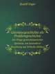 Literaturgeschichte als Problemgeschichte. Zur Frage geisteshistorischer Synthese, mit besonderer Beziehung auf Wilhelm Dilthey, Rudolf Unger 