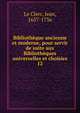 Bibliothque ancienne et moderne, pour servir de suite aux Bibliothques universelles et choisies. 12, Le Clerc, Jean, 1657-1736 