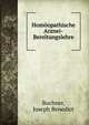 Homoopathische Arznei-Bereitungslehre, Buchner, Joseph Benedict 
