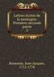 Lettres crites de la montagne. Premiere-seconde partie. 2, Rousseau, Jean-Jacques, 1712-1778 