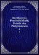 Beethovens Persnlichkeit; Urteile der Zeitgenossen. 2, Leitzmann, Albert, 1867-1950,Beethoven, Ludwig van, 1770-1827. Briefe 