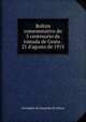 Boltim comemorativo do 5 centenario da tomada de Ceuta . 21 d'agosto de 1915, Sociedade de Geografia de Lisboa 