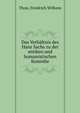 Das Verhaltnis des Hans Sachs zu der antiken und humanistischen Komodie, Thon, Freidrich Wilhem 
