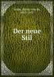 Der neue Stil, Velde, Henry van de, 1863-1957 
