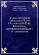Les inscriptions de Salmanasar II, roi d'Assyrie (860-824) : transcrites, coordonn?es, traduites et commentees, Amiaud, Arthur, 1849-1889,Scheil, Vincent, 1850-1940 