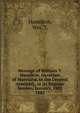 Message of William T. Hamilton, Governor of Maryland, to the General Assembly, at Its Regular Session, January, 1882.. 1882, Hamilton, Wm. T. 