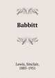 Babbitt, Lewis, Sinclair, 1885-1951 