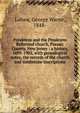 Preakness and the Preakness Reformed church, Passaic County, New Jersey : a history, 1695-1902, with genealogical notes, the records of the church and tombstone inscriptions, Labaw, George Warne, 1848- 