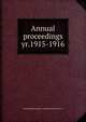 Annual proceedings. yr.1915-1916, Sons of the Revolution. Pennsylvania Society. cn 