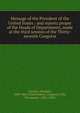 Message of the President of the United States : and reports proper of the Heads of Departments, made at the third session of the Thirty-seventh Congress, Abraham Lincoln 