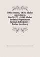 10th census, 1870, Idaho microform. Reel 0173 - 1880 Idaho Federal Population Census Schedules - Entire territory, United States. Bureau of the Census,United States. National Archives and Records Service 