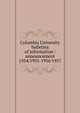Columbia University bulletins of information : announcement. 1954/1955-1956/1957, Columbia University. College of Physicians and Surgeons,College of Physicians and Surgeons in the City of New York 