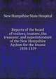 Reports of the board of visitors, trustees, the treasurer, and superintendent of the New Hampshire Asylum for the Insane. 1858-1859, New Hampshire State Hospital 