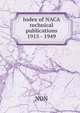 Index of NACA technical publications 1915 - 1949, NON 