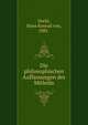 Die philosophischen Auffassungen des Mitleids, Orelli, Hans Konrad von, 1882- 